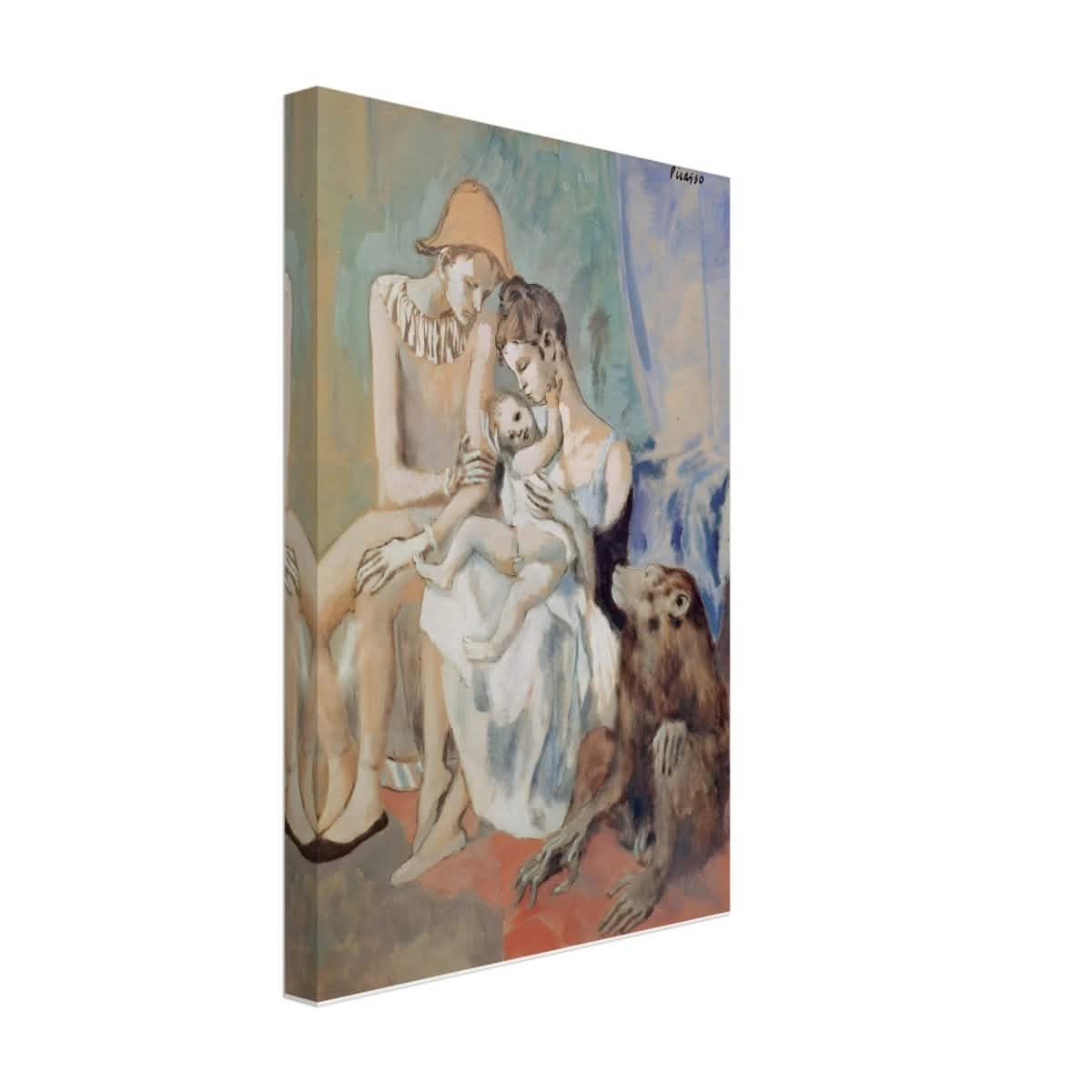 Family of Acrobats with Monkey by Pablo Picasso - Canvas - 30x45 cm / 12x18″ - Thick