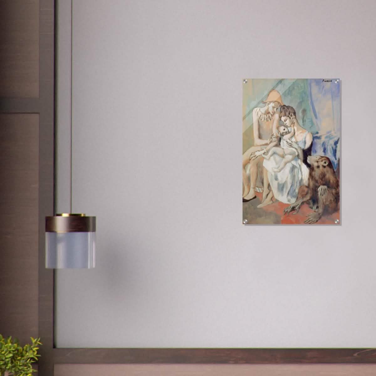 Family of Acrobats with Monkey by Pablo Picasso - Acrylic Print - 50x75 cm / 20x30″ -