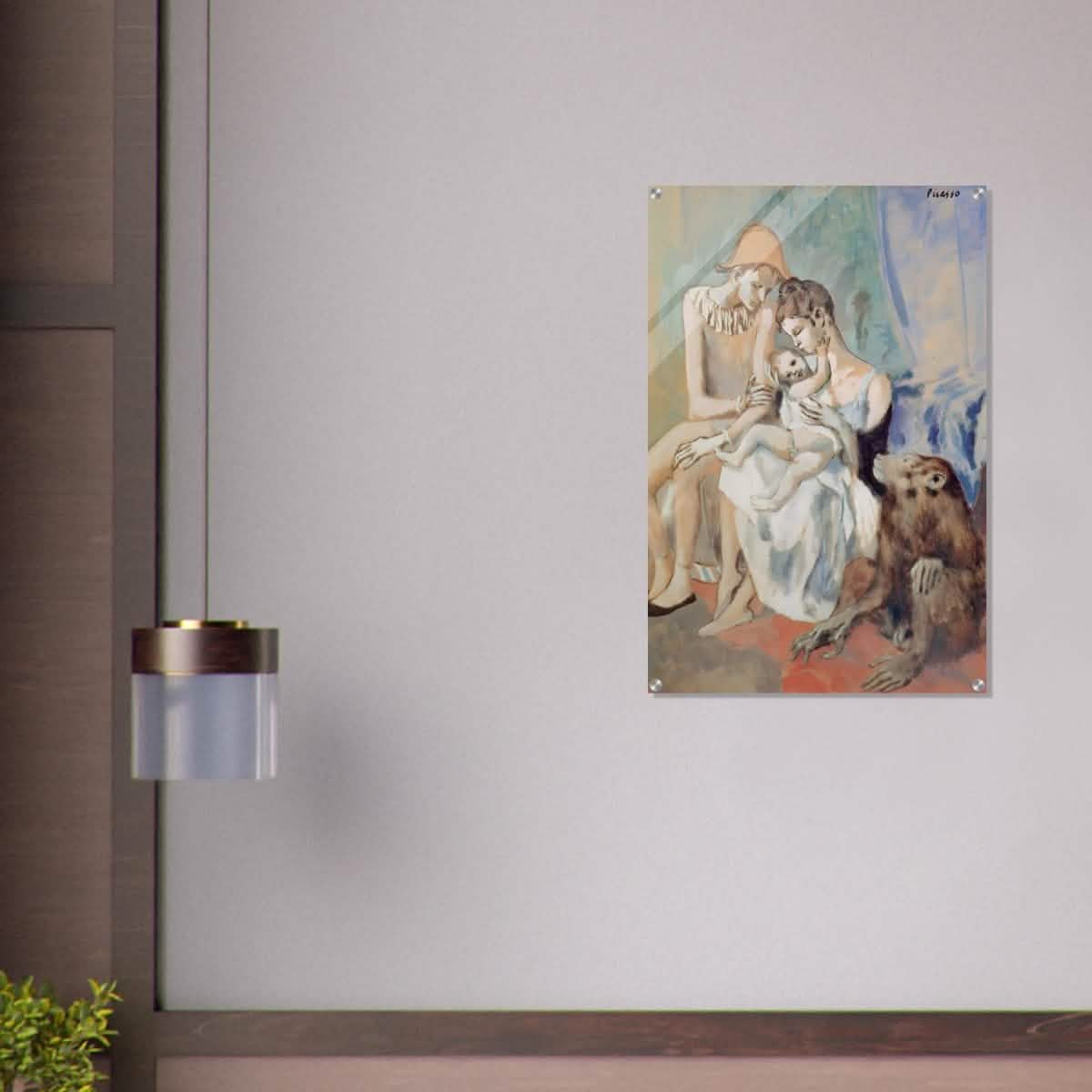 Family of Acrobats with Monkey by Pablo Picasso - Acrylic Print - 60x90 cm / 24x36″ -