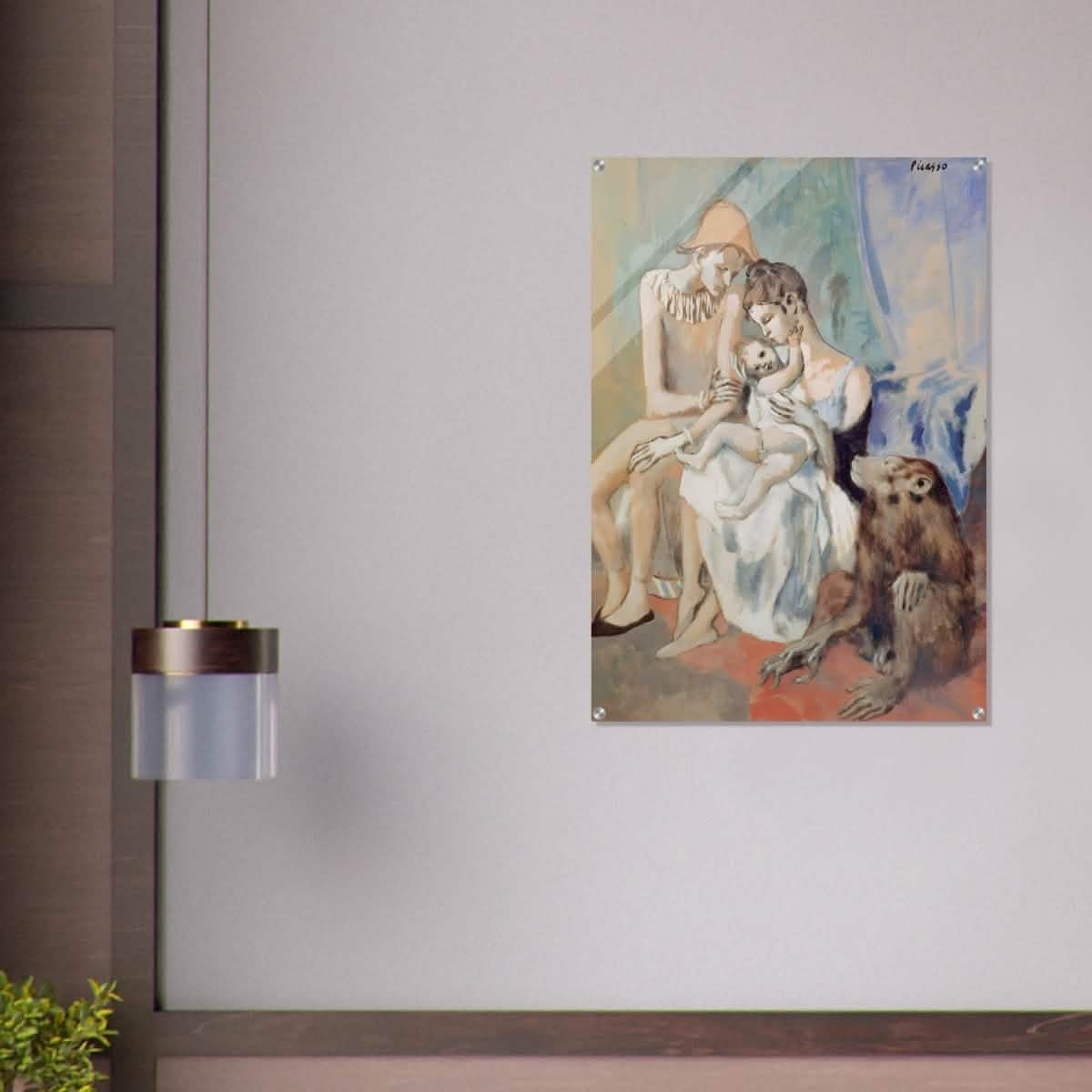 Family of Acrobats with Monkey by Pablo Picasso - Acrylic Print - 70x100 cm / 28x40″ -