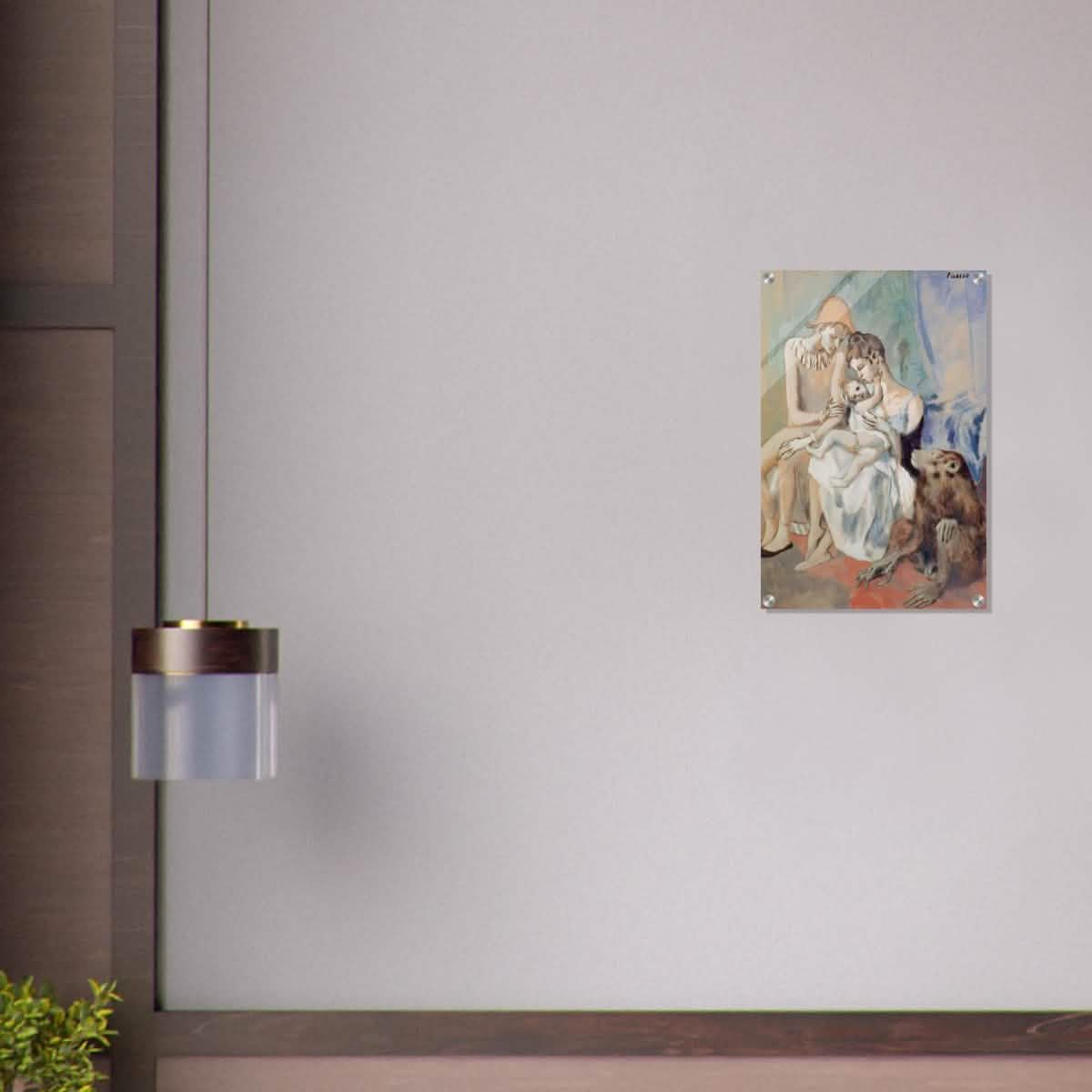 Family of Acrobats with Monkey by Pablo Picasso - Acrylic Print - 40x60 cm / 16x24″ -