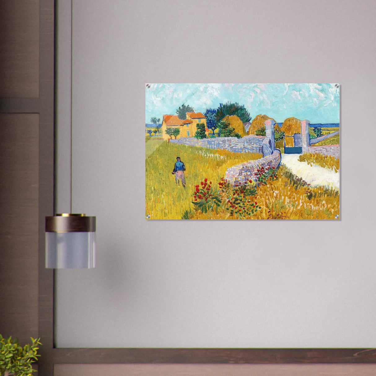 Farmhouse in Provence by Vincent van Gogh 1888 | Vintage wall art print - Acrylic Print - 70x100 cm / 28x40″ -