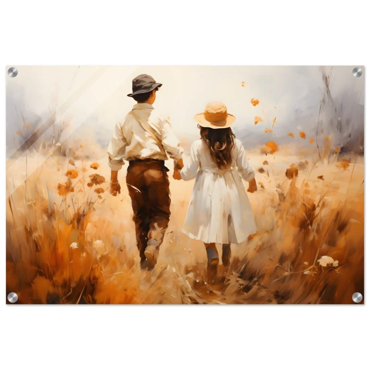 Fields of Togetherness | Impressionistic Art - Acrylic Print - 50x75 cm / 20x30″ -
