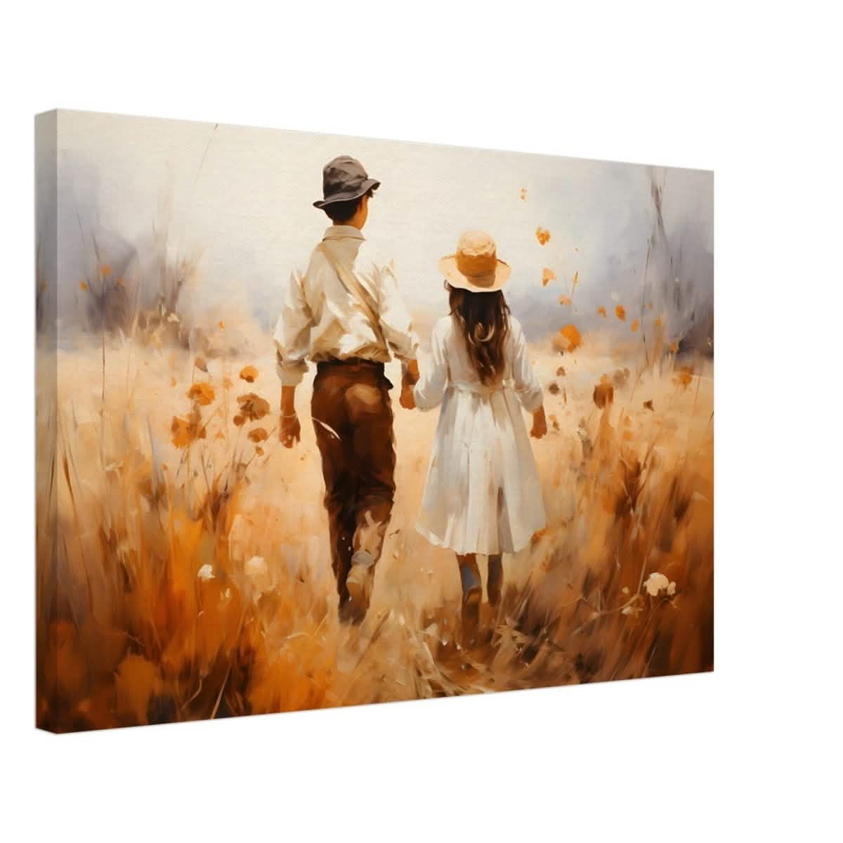 Fields of Togetherness | Impressionistic Art - Canvas - 40x60 cm / 16x24″ -