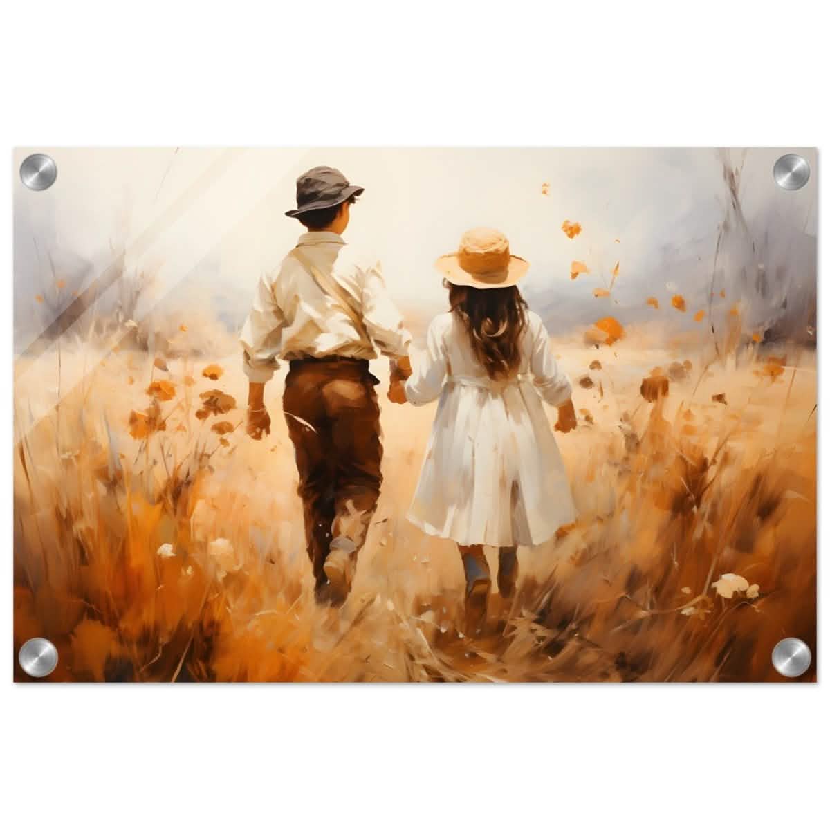 Fields of Togetherness | Impressionistic Art - Acrylic Print - 30x45 cm / 12x18″ -