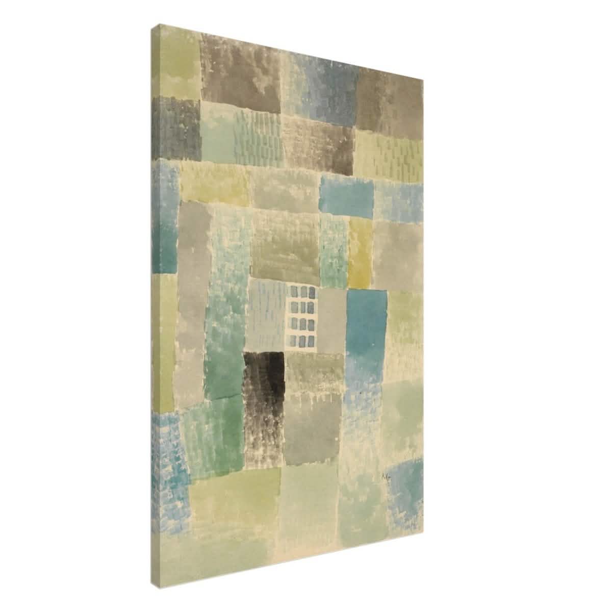 First House of a Settlement by Paul Klee 1926 | Vintage wall art print - Canvas - 60x90 cm / 24x36″ - Slim