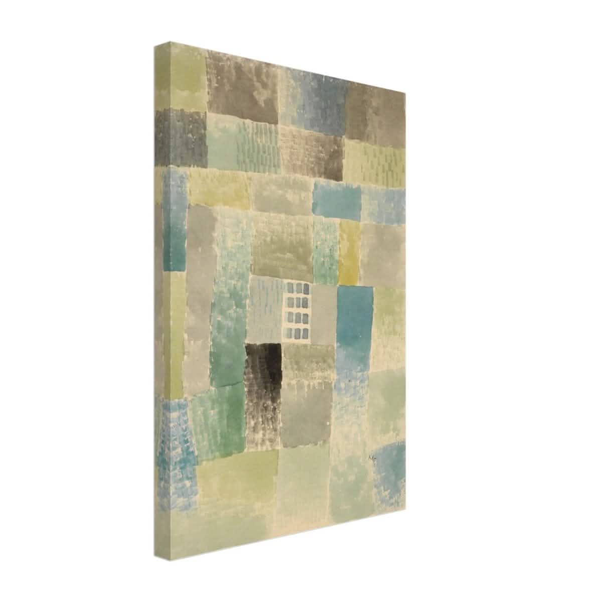 First House of a Settlement by Paul Klee 1926 | Vintage wall art print - Canvas - 30x45 cm / 12x18″ - Slim