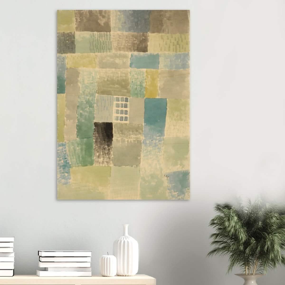 First House of a Settlement by Paul Klee 1926 | Vintage wall art print - Acrylic Print - 50x75 cm / 20x30″ -