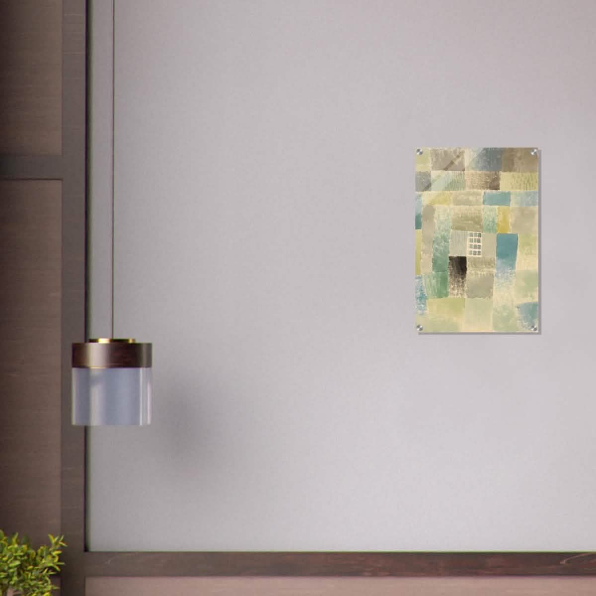 First House of a Settlement by Paul Klee 1926 | Vintage wall art print - Acrylic Print - 40x60 cm / 16x24″ -