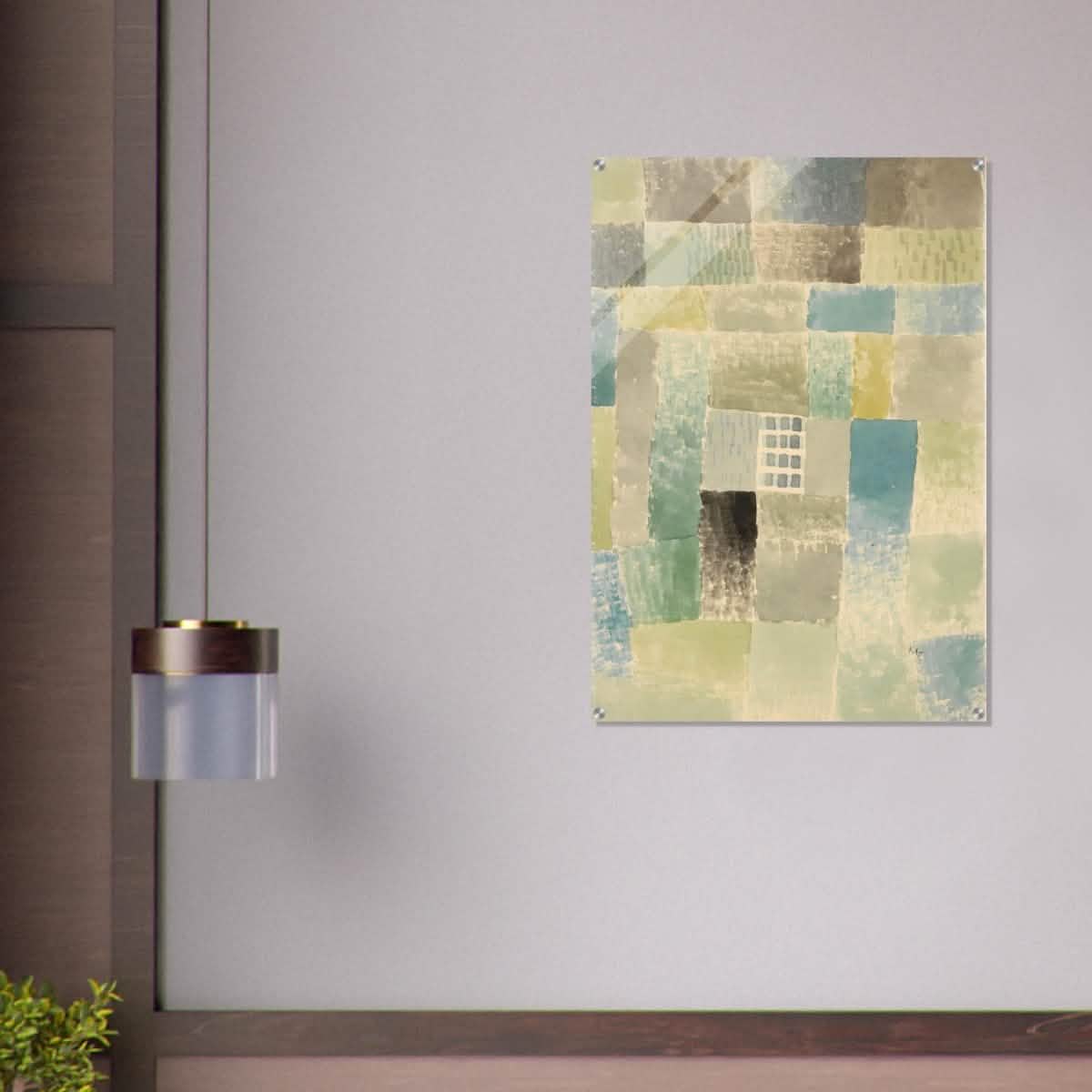First House of a Settlement by Paul Klee 1926 | Vintage wall art print - Acrylic Print - 70x100 cm / 28x40″ -