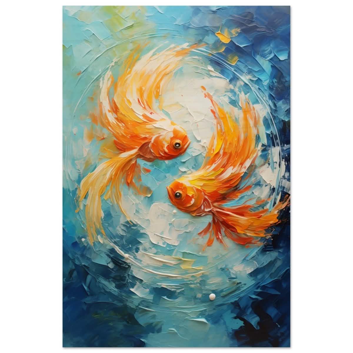 Flowing Fortune | Abstract Realism wall art print - Wood Prints - 30x45 cm / 12x18″ -