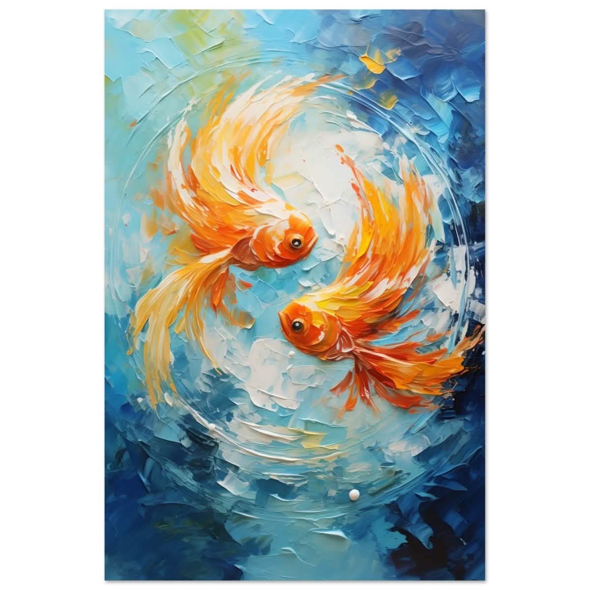 Flowing Fortune | Abstract Realism wall art print - Aluminum Print - 30x45 cm / 12x18″ -