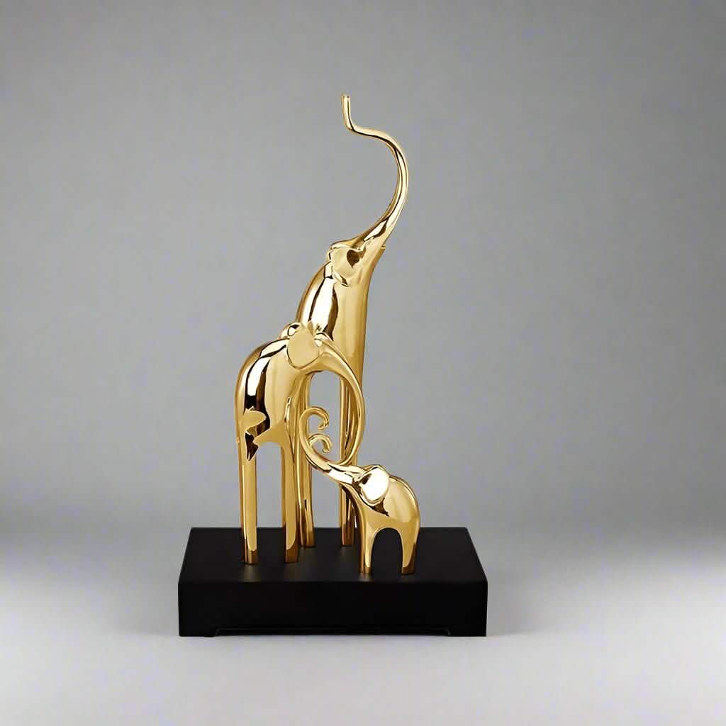 Fortune Bring Elephant Decorative Crafts - Bright Gold -