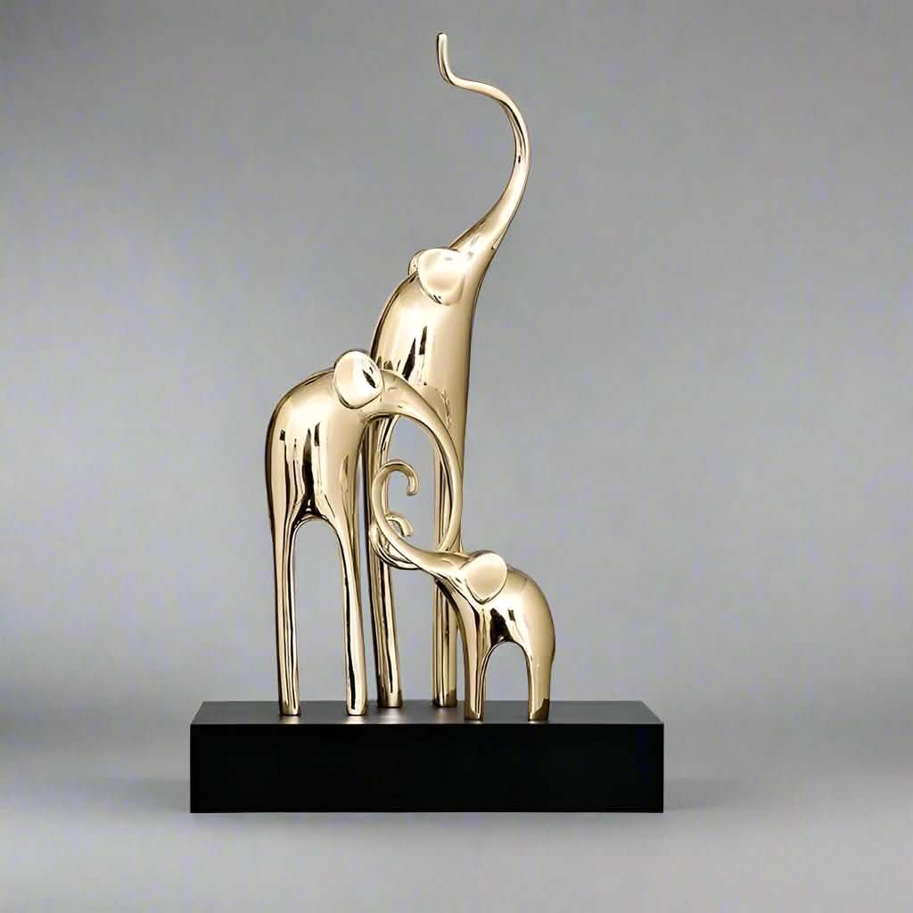 Fortune Bring Elephant Decorative Crafts - Rose Gold -