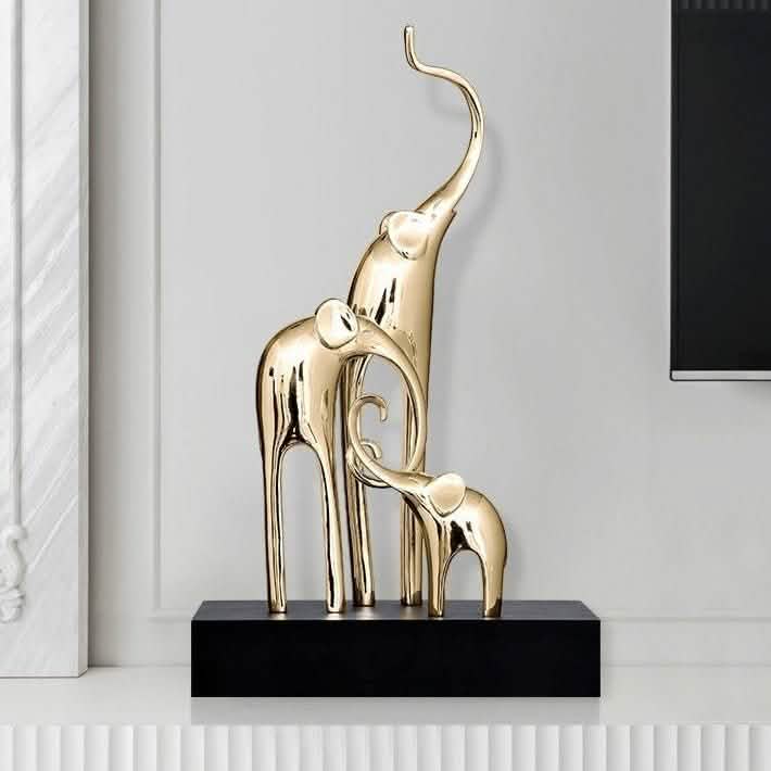 Fortune Bring Elephant Decorative Crafts - Bright Gold -