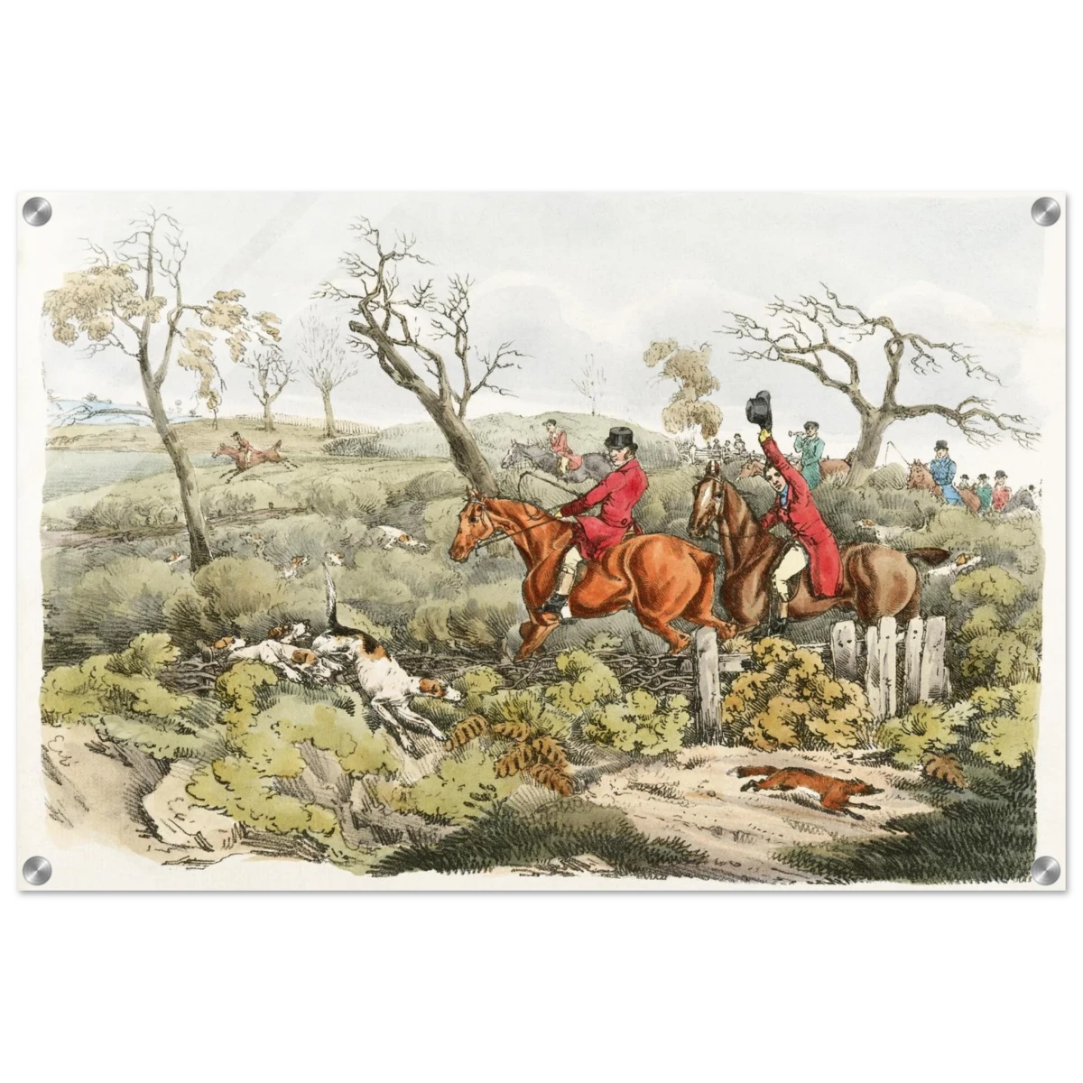 "Fox Hunt Legacy" – Vintage Equestrian Wall Art Print by Henry Alken - Acrylic Print - 50x75 cm / 20x30″ -