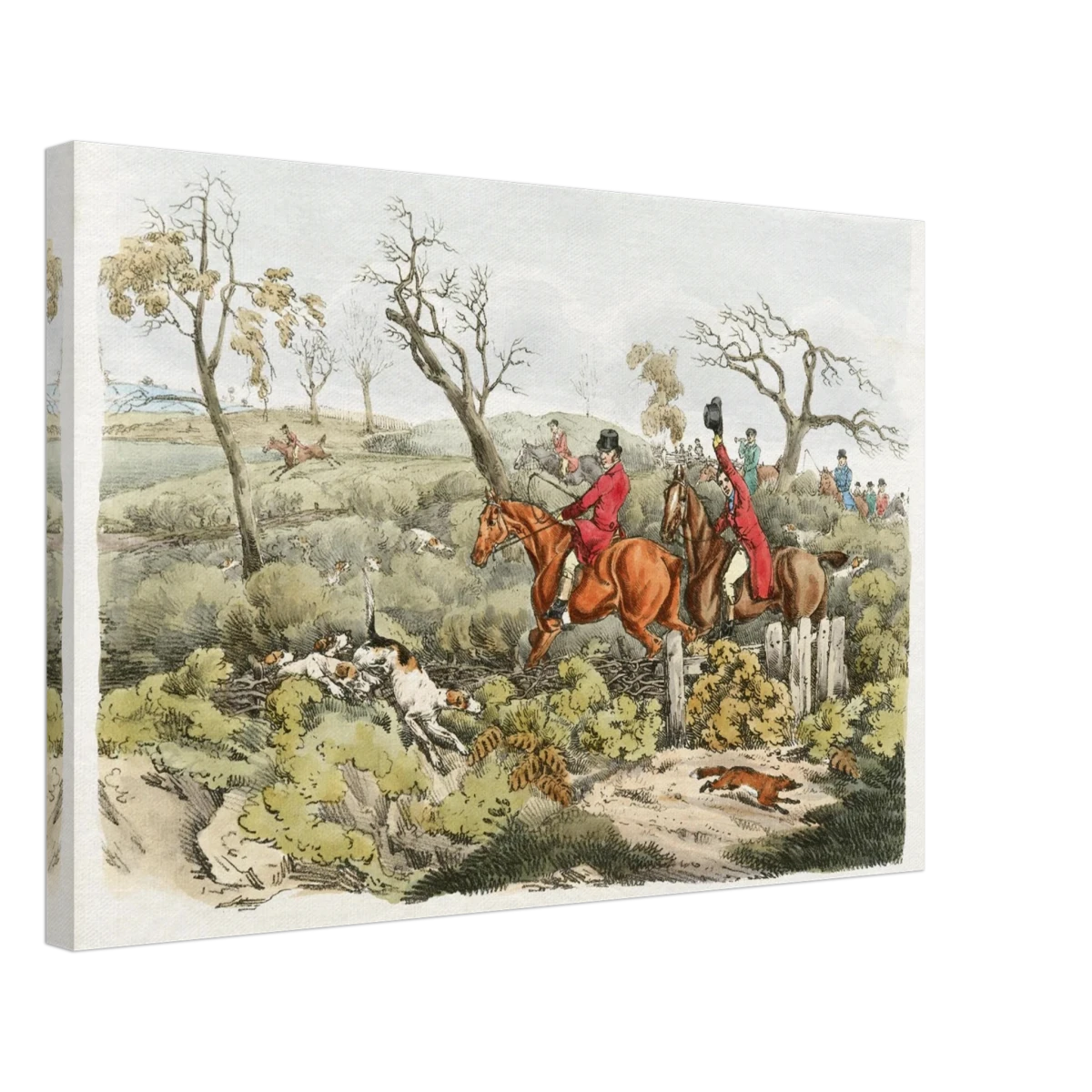 "Fox Hunt Legacy" – Vintage Equestrian Wall Art Print by Henry Alken - Canvas - 40x60 cm / 16x24″ -