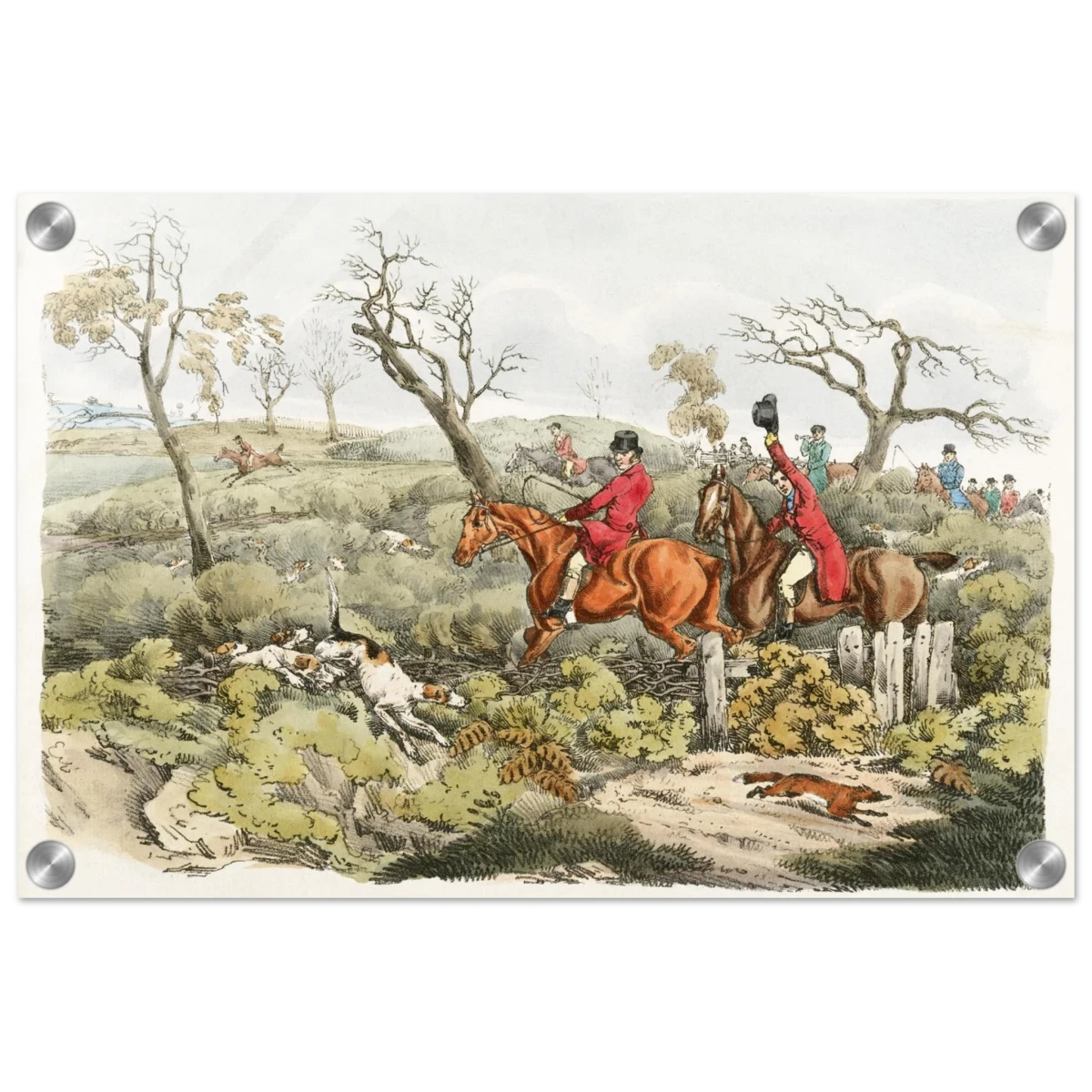 "Fox Hunt Legacy" – Vintage Equestrian Wall Art Print by Henry Alken - Acrylic Print - 30x45 cm / 12x18″ -
