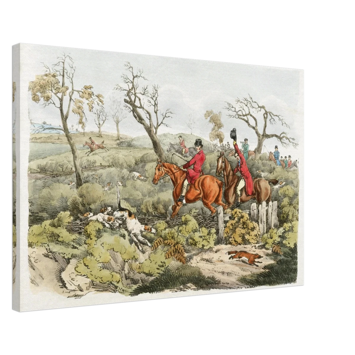 "Fox Hunt Legacy" – Vintage Equestrian Wall Art Print by Henry Alken - Canvas - 50x75 cm / 20x30″ -
