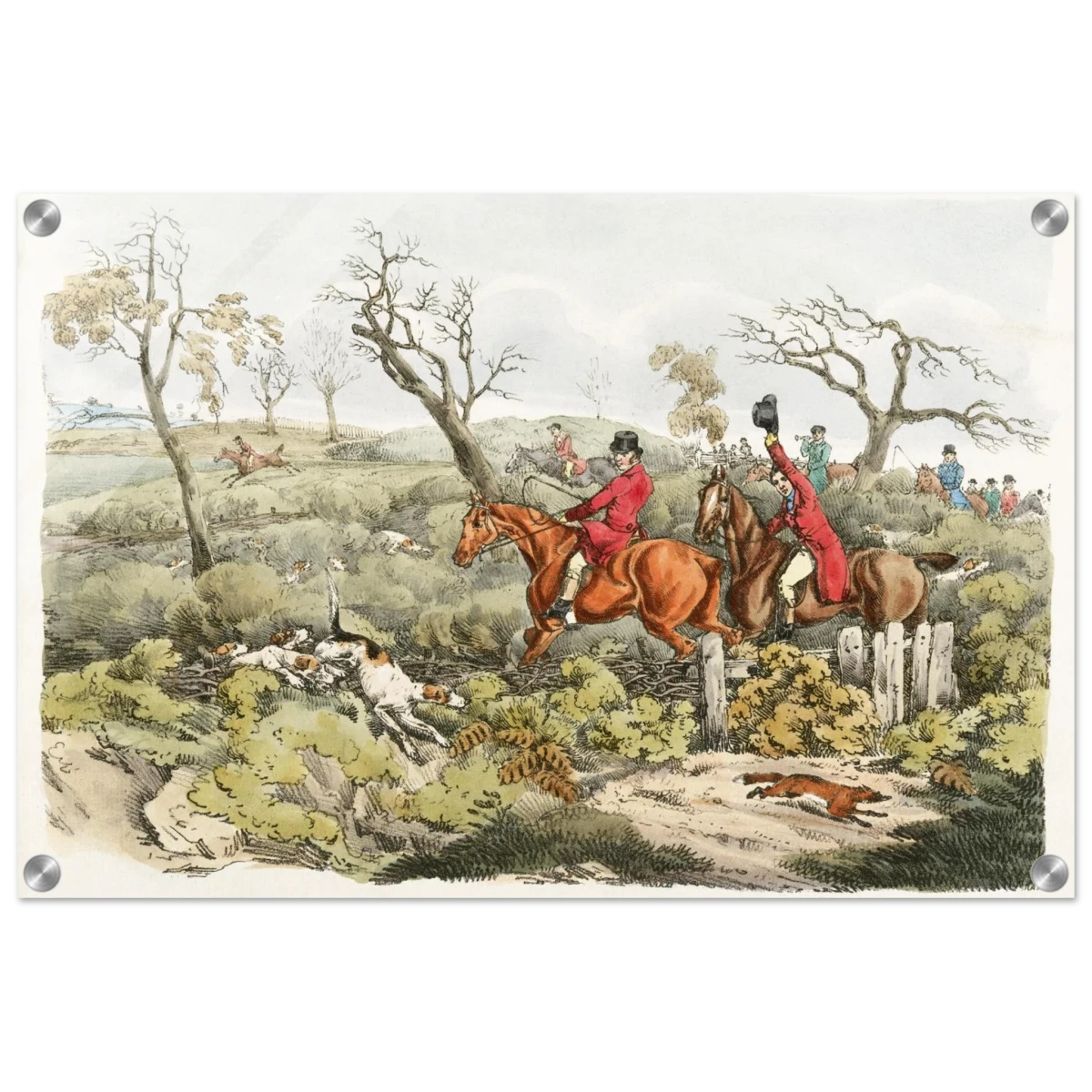 "Fox Hunt Legacy" – Vintage Equestrian Wall Art Print by Henry Alken - Acrylic Print - 40x60 cm / 16x24″ -