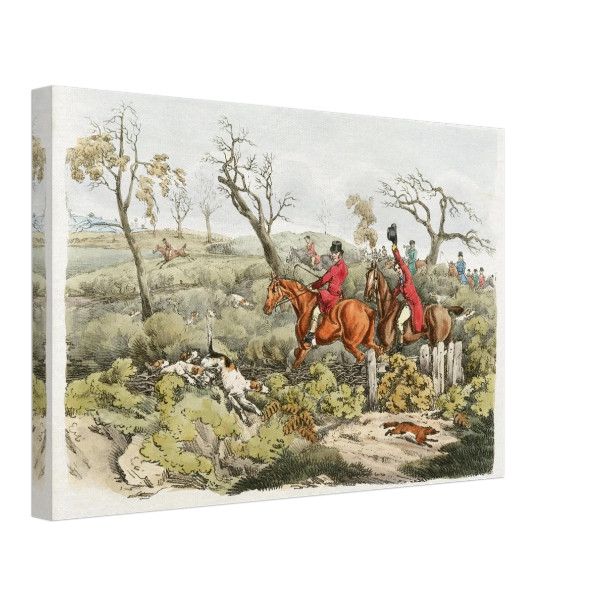 "Fox Hunt Legacy" – Vintage Equestrian Wall Art Print by Henry Alken - Canvas - 30x45 cm / 12x18″ -