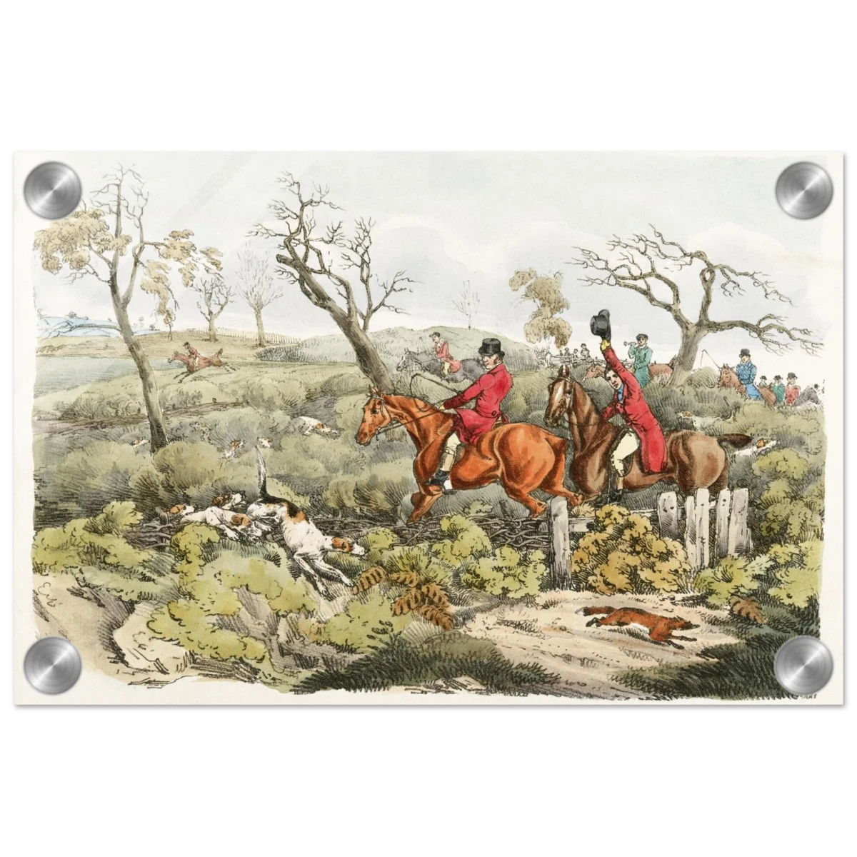 "Fox Hunt Legacy" – Vintage Equestrian Wall Art Print by Henry Alken - Acrylic Print - 20x30 cm / 8x12″ -