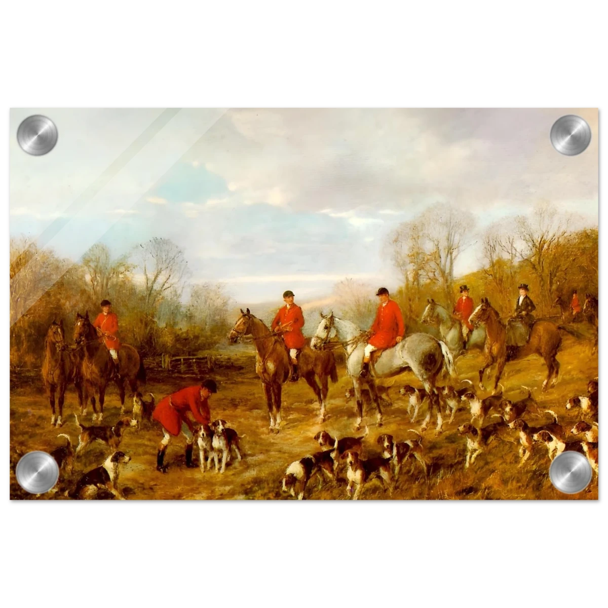 Fox Hunting Scene – Henry Alken Wall Art Print - Acrylic Print - 20x30 cm / 8x12″ -