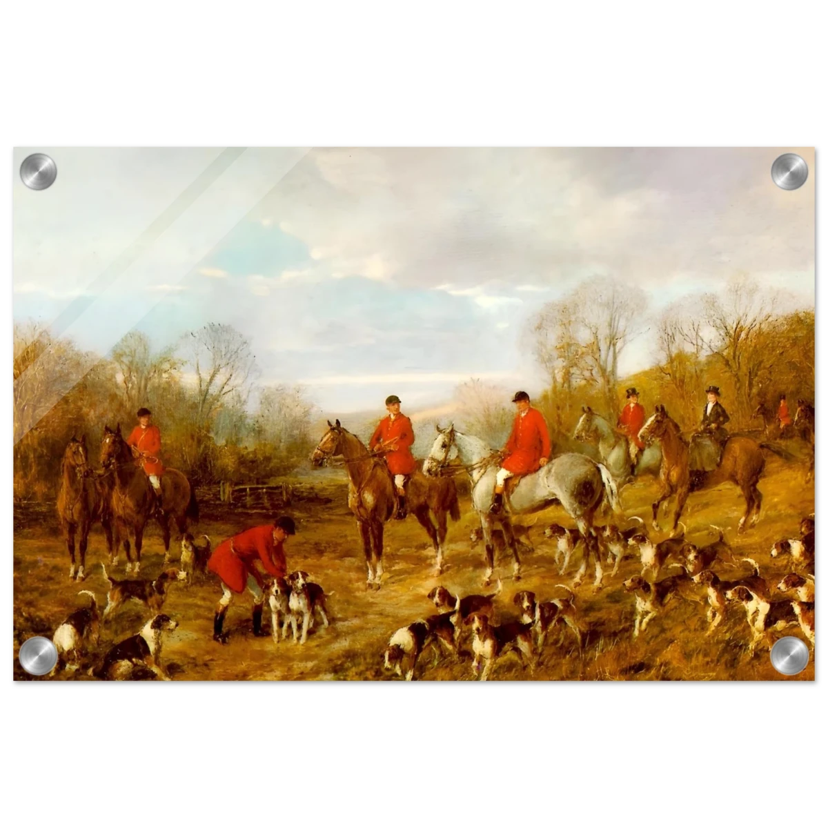 Fox Hunting Scene – Henry Alken Wall Art Print - Acrylic Print - 30x45 cm / 12x18″ -