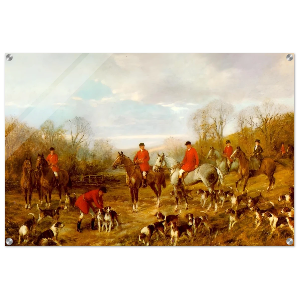 Fox Hunting Scene – Henry Alken Wall Art Print - Acrylic Print - 60x90 cm / 24x36″ -