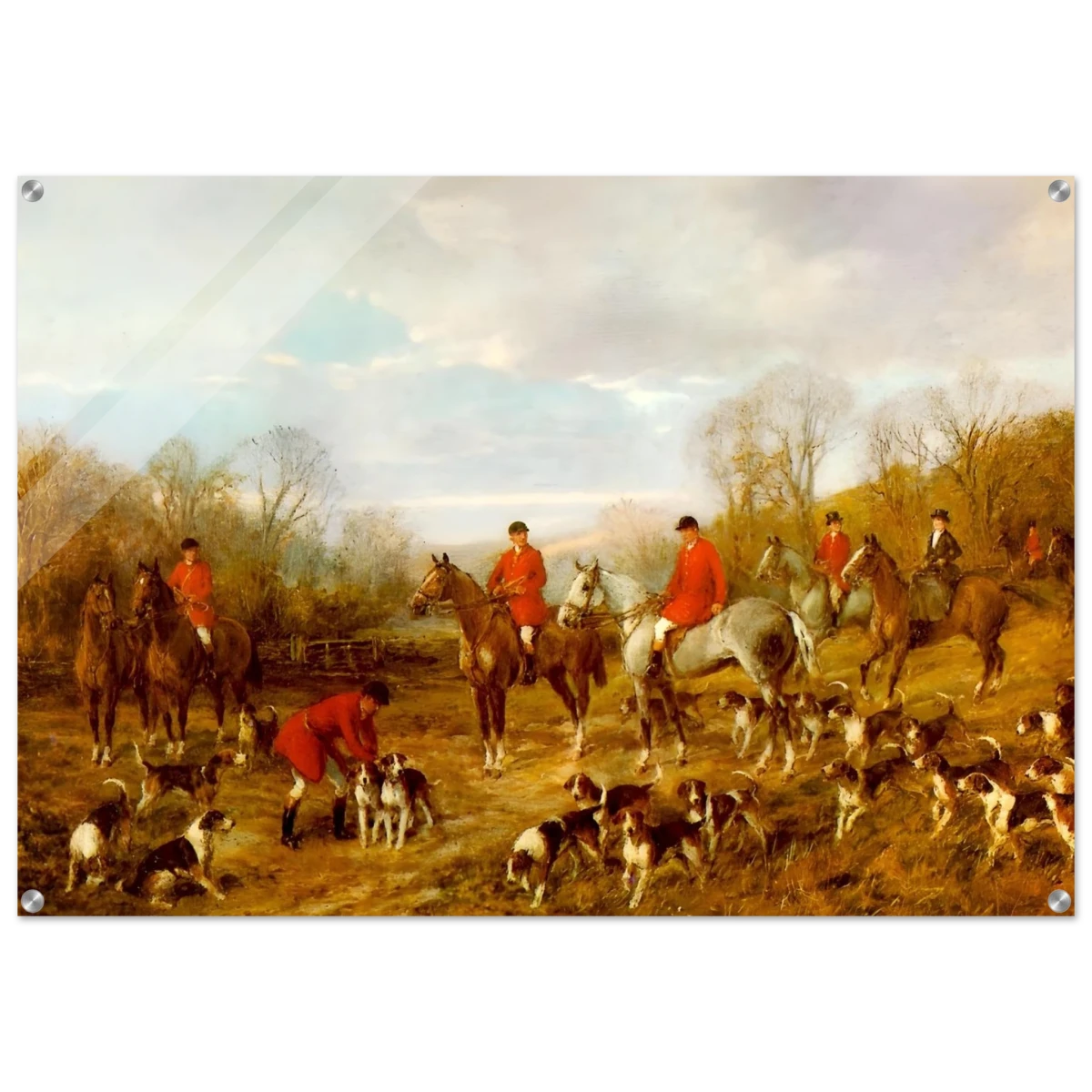 Fox Hunting Scene – Henry Alken Wall Art Print - Acrylic Print - 70x100 cm / 28x40″ -