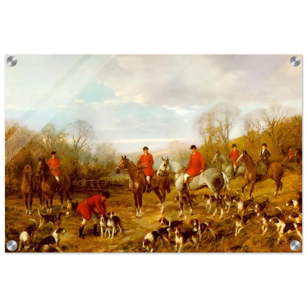 Fox Hunting Scene – Henry Alken Wall Art Print - Acrylic Print - 40x60 cm / 16x24″ -