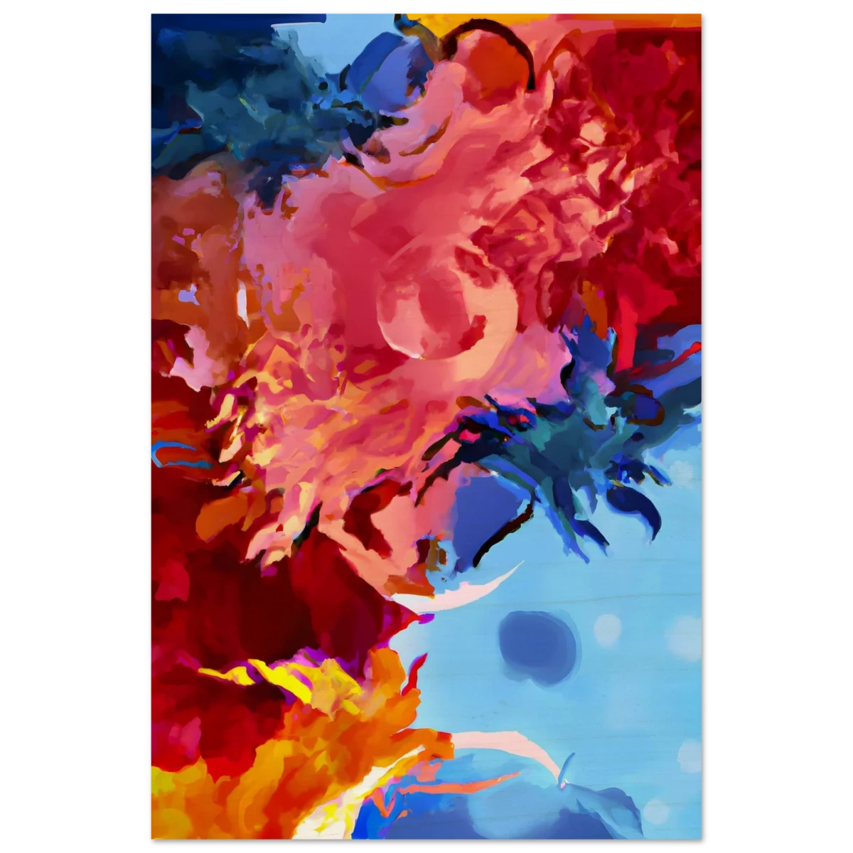 Fragments of the Infinite | Contemporary Abstract Wall Art Print - Wood Prints - 30x45 cm / 12x18″ -