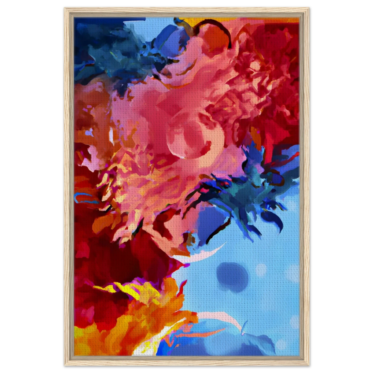 Fragments of the Infinite | Contemporary Abstract Wall Art Print - Framed Canvas - 60x90 cm / 24x36″ - Wood frame