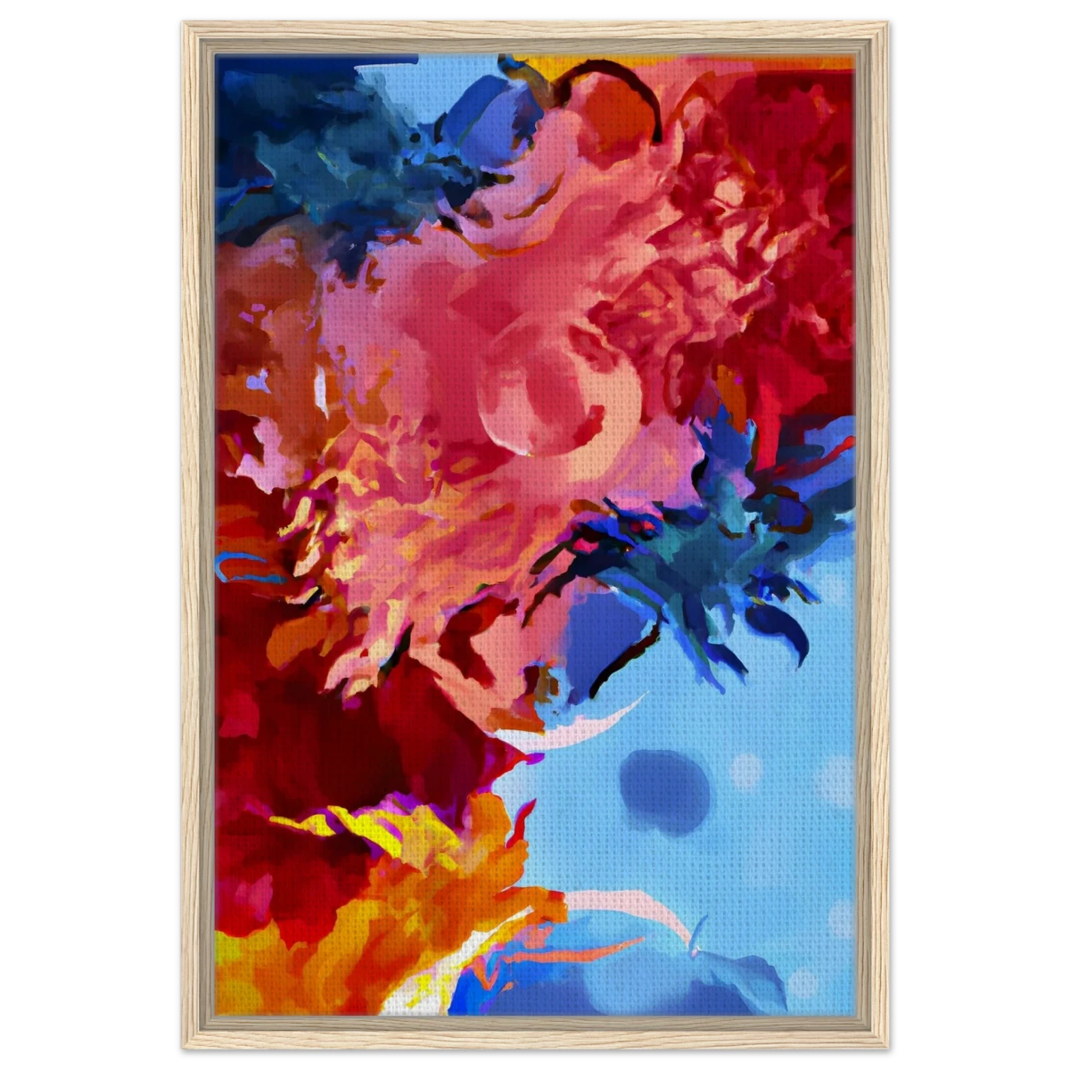 Fragments of the Infinite | Contemporary Abstract Wall Art Print - Framed Canvas - 50x75 cm / 20x30″ - Wood frame