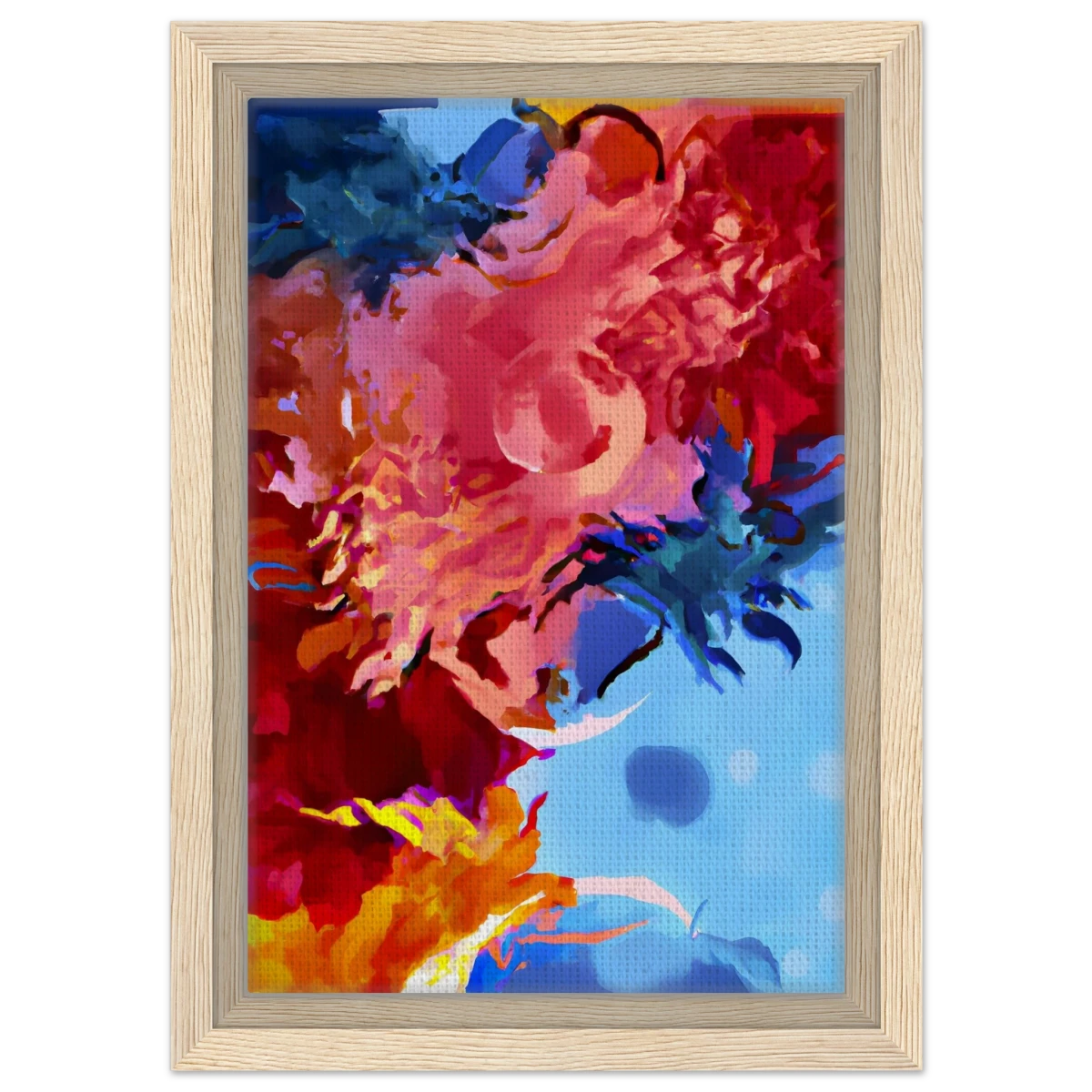 Fragments of the Infinite | Contemporary Abstract Wall Art Print - Framed Canvas - 20x30 cm / 8x12″ - Wood frame