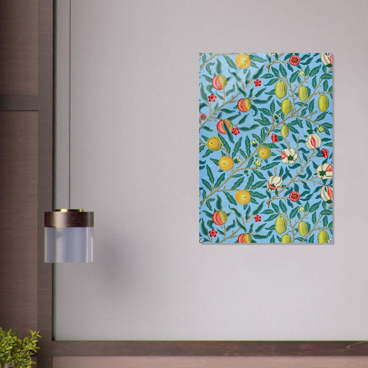 Fruit or Pomegranate by William Morris - Acrylic Print - 70x100 cm / 28x40″ -