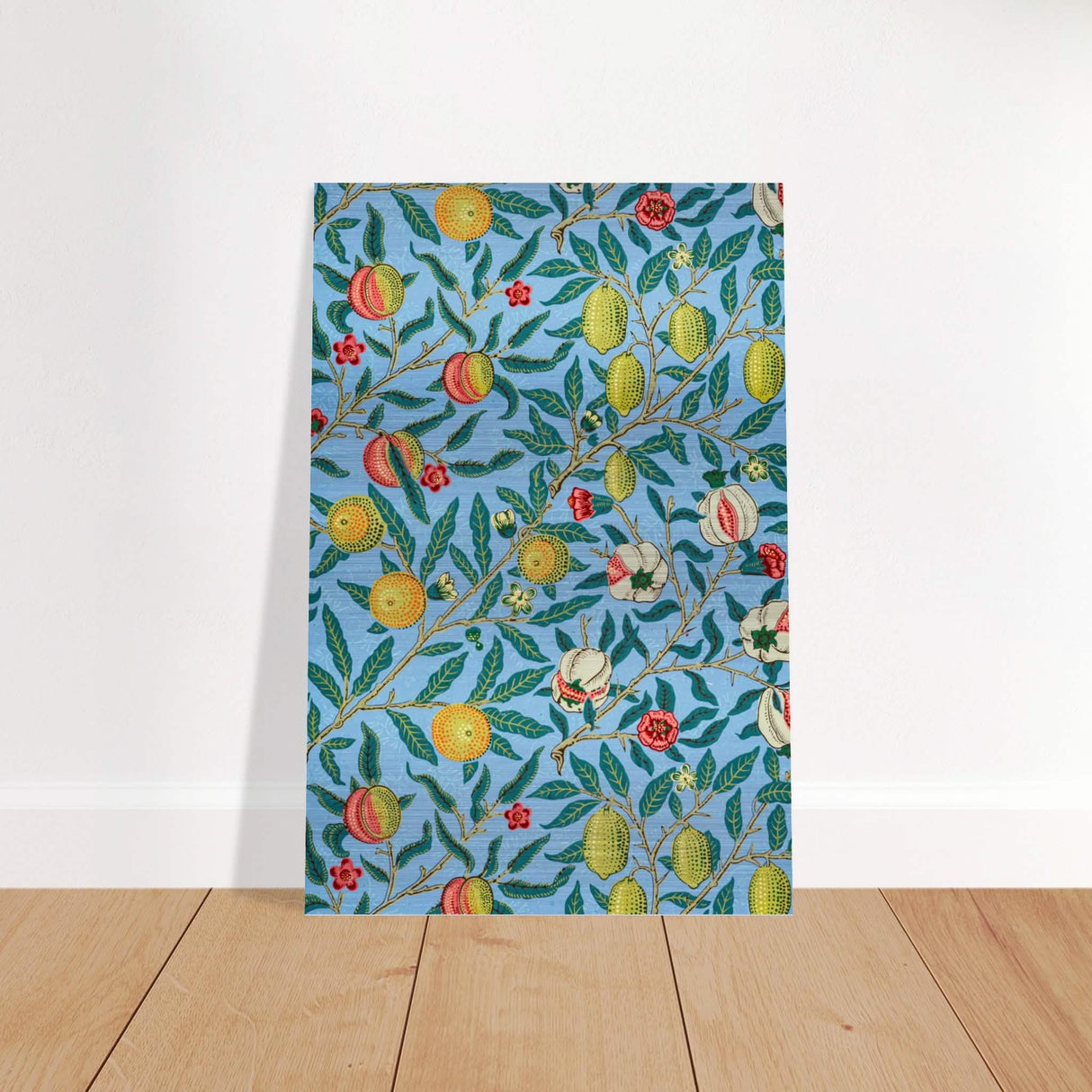 Fruit or Pomegranate by William Morris - Brushed Aluminum Print - 50x75 cm / 20x30″ -