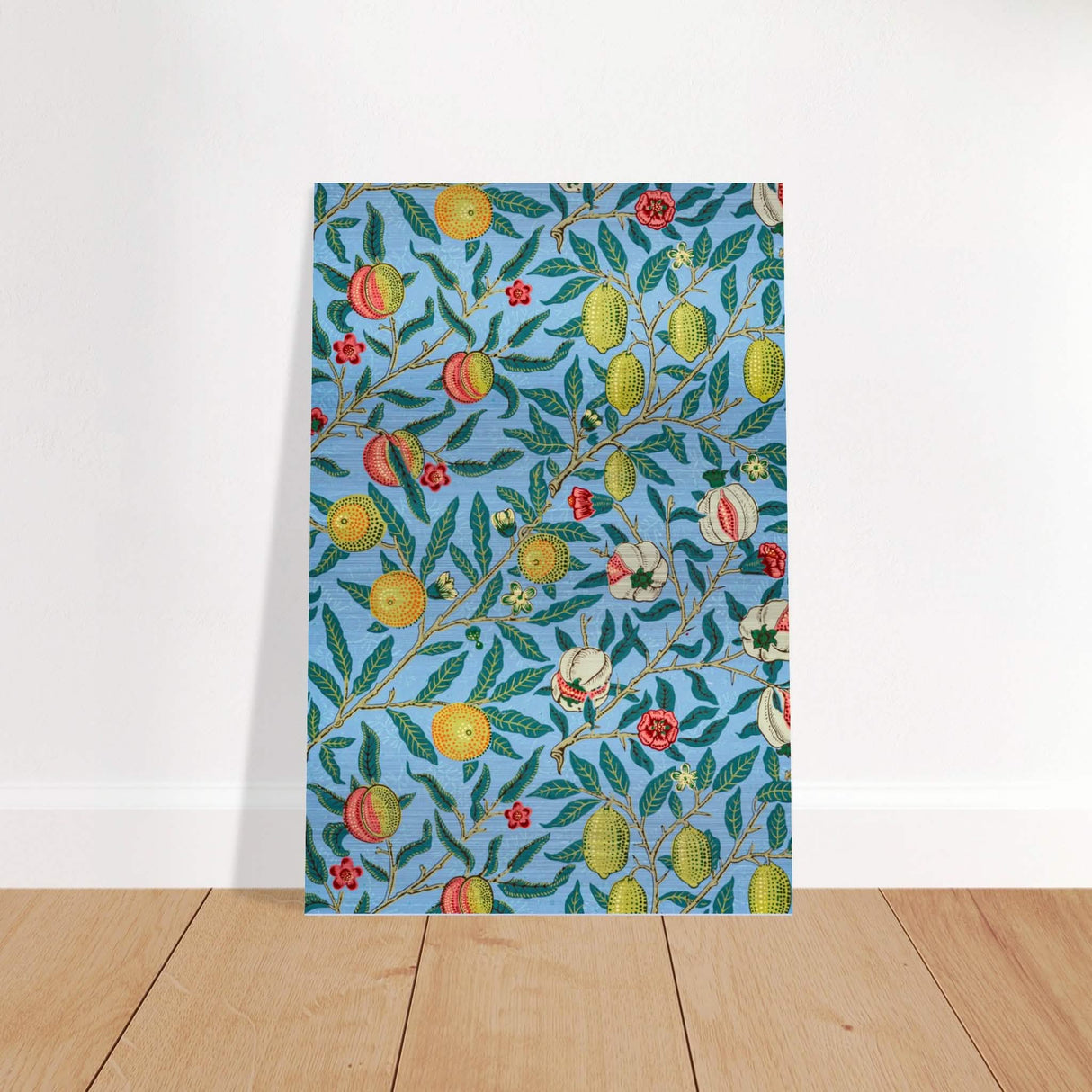 Fruit or Pomegranate by William Morris - Brushed Aluminum Print - 30x45 cm / 12x18″ -