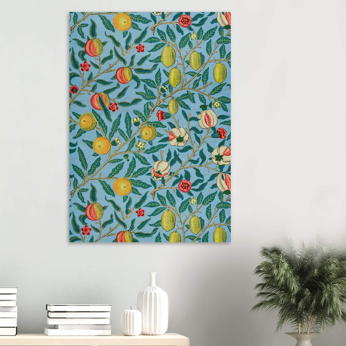 Fruit or Pomegranate by William Morris - Wood Prints - 70x100 cm / 28x40″ - 20 mm
