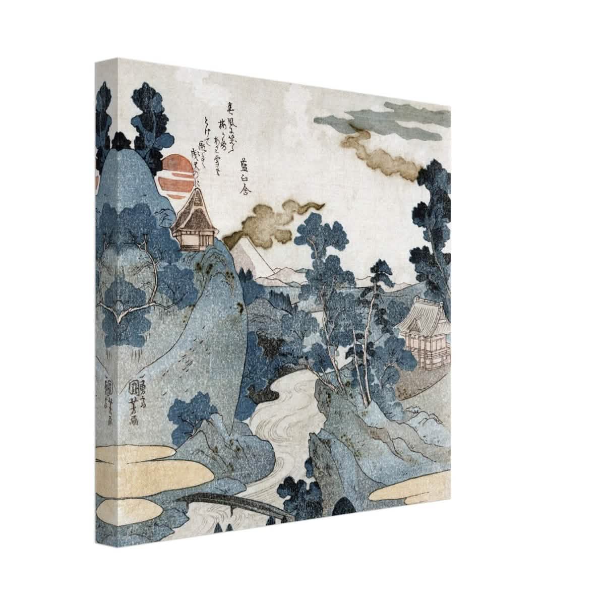 Fuji No Yukei By Utagawa Kuniyoshi | Vintage wall art print - Canvas - 30x30 cm / 12x12″ -