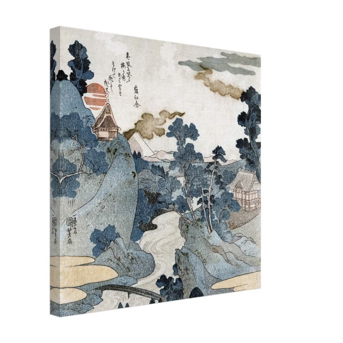 Fuji No Yukei By Utagawa Kuniyoshi | Vintage wall art print - Canvas - 40x40 cm / 16x16″ -