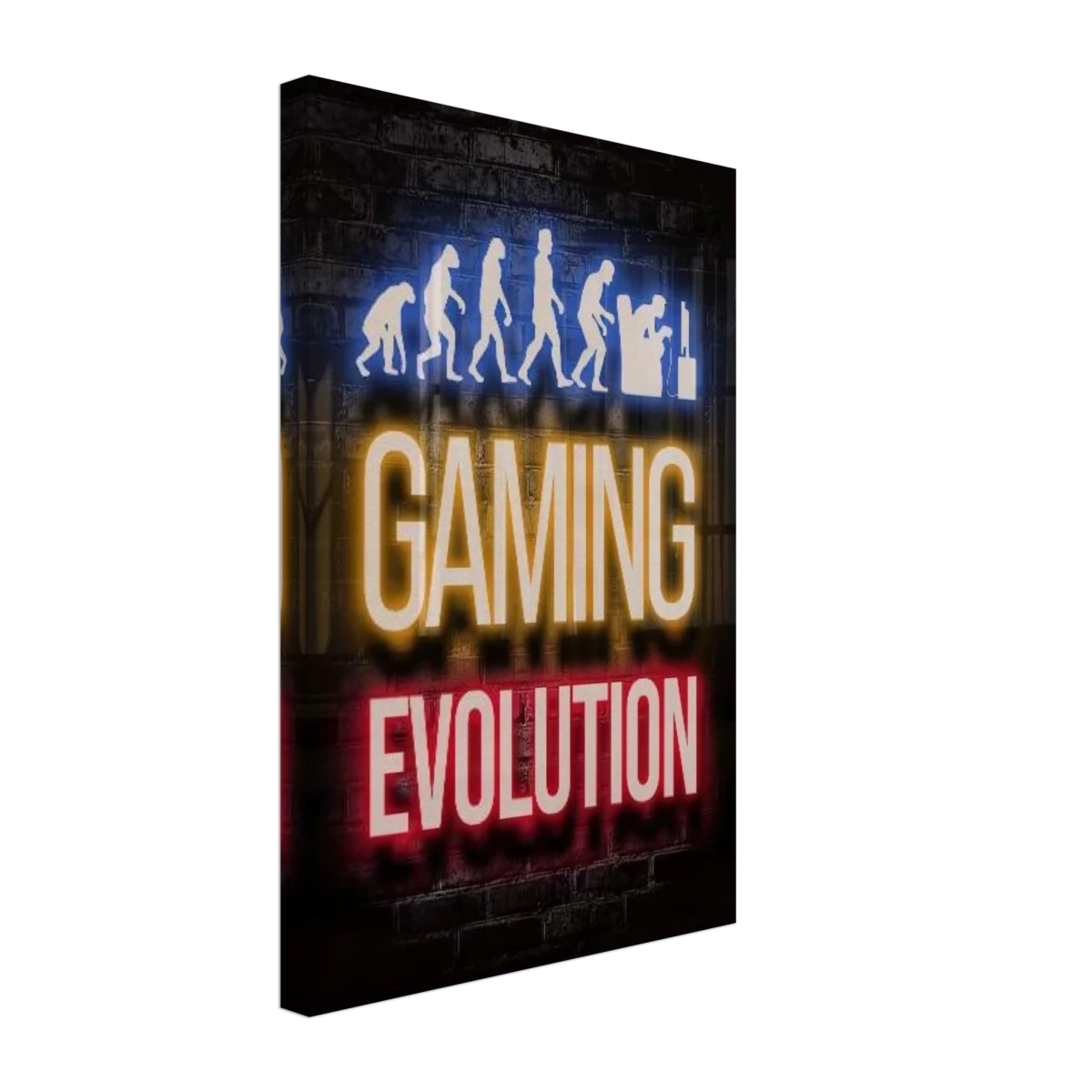 Gaming Evolution – The Rise of a Gamer | Pop art Wall art Print - Canvas - 30x45 cm / 12x18″ -