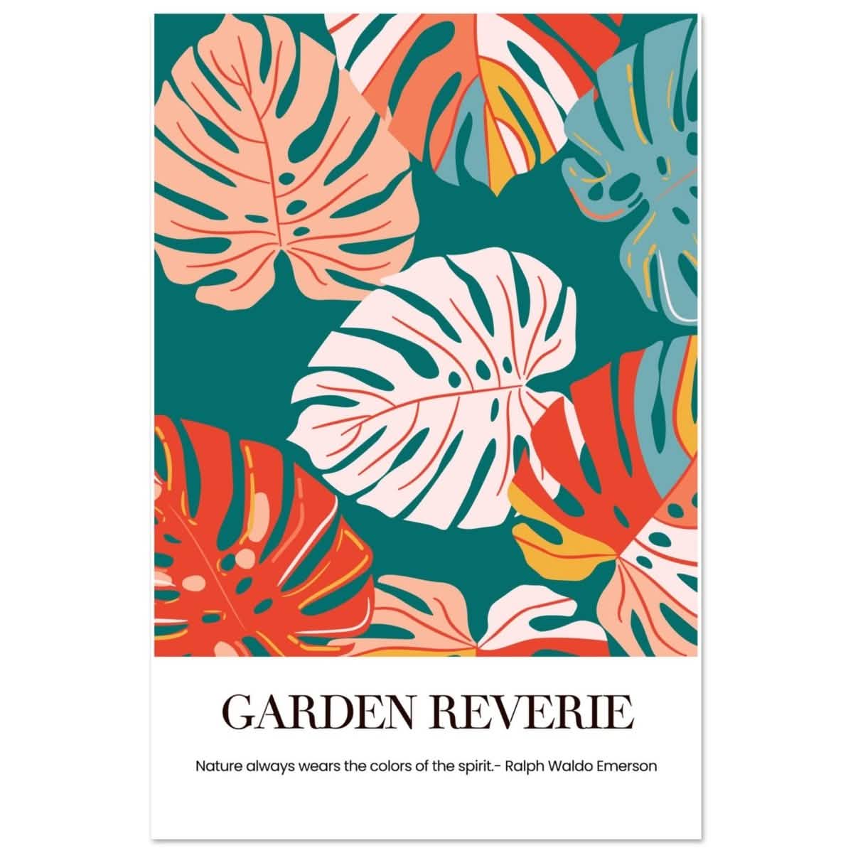 Garden Reverie | Abstract botanical masterpiece - Aluminum Print - 30x45 cm / 12x18″ -