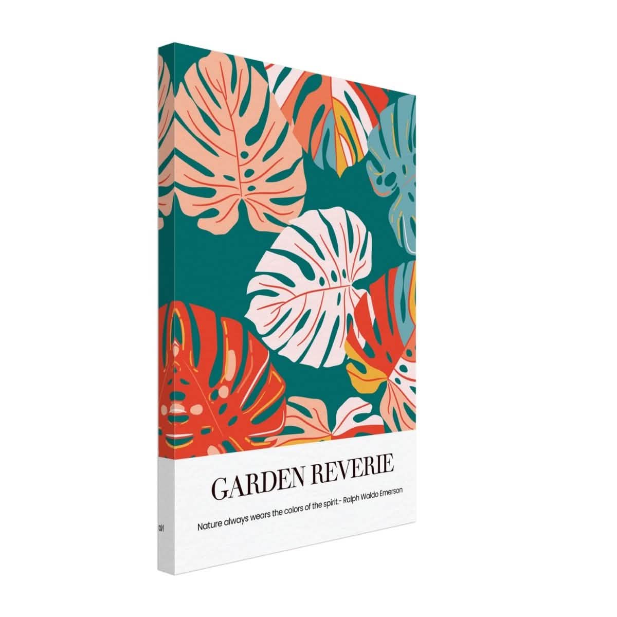 Garden Reverie | Abstract botanical masterpiece - Canvas - 30x45 cm / 12x18″ -
