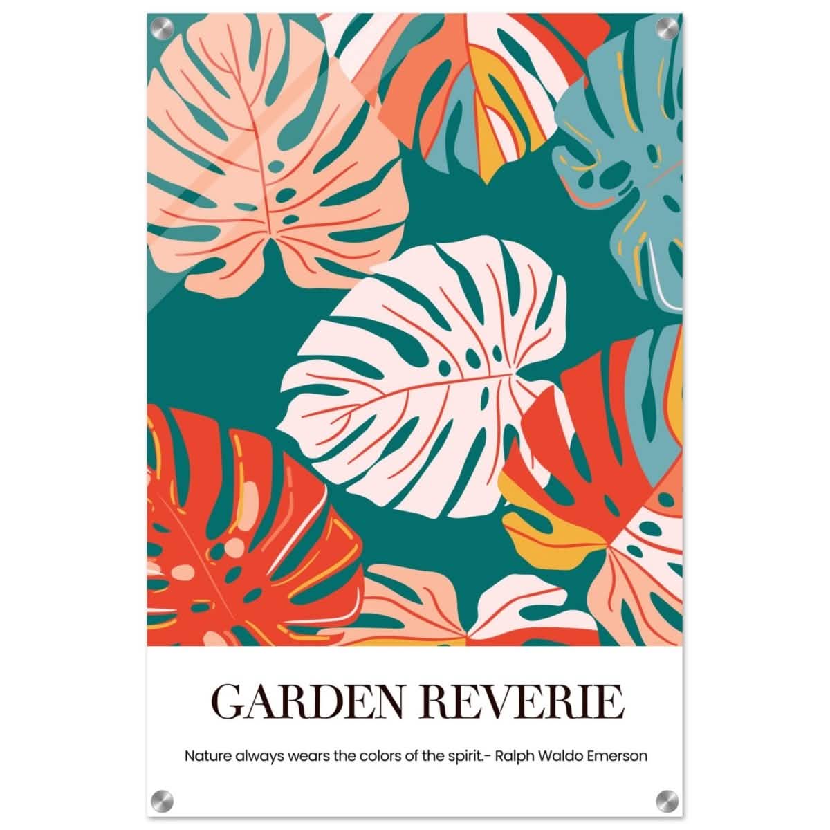 Garden Reverie | Abstract botanical masterpiece - Acrylic Print - 50x75 cm / 20x30″ -