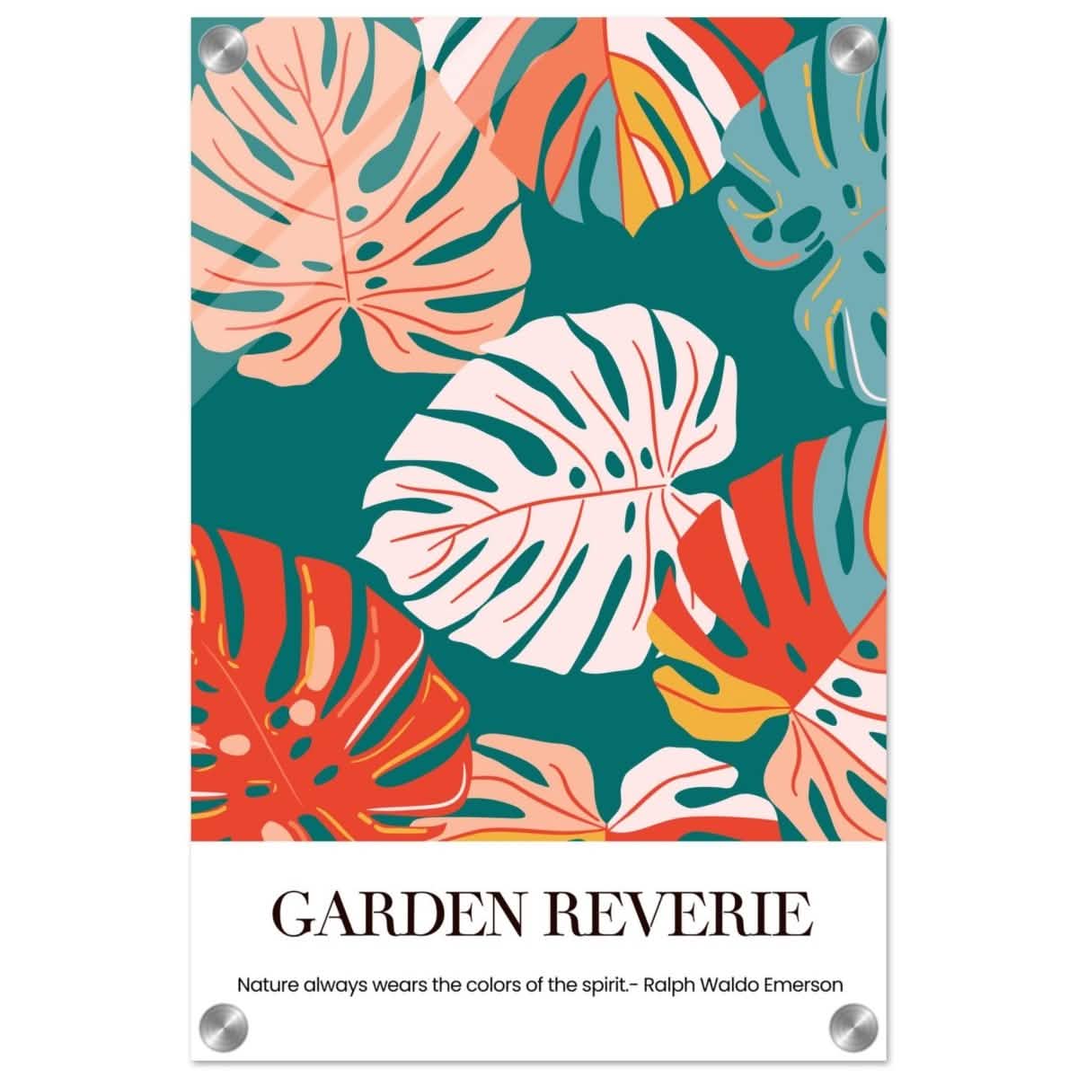 Garden Reverie | Abstract botanical masterpiece - Acrylic Print - 30x45 cm / 12x18″ -