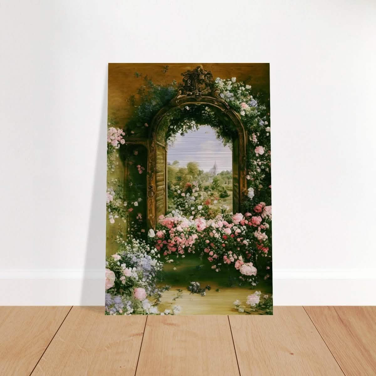 Gateways to Roses | Da Vinci Nature Art Wall collection | Wall art print - Brushed Aluminum Print - 50x75 cm / 20x30″ -