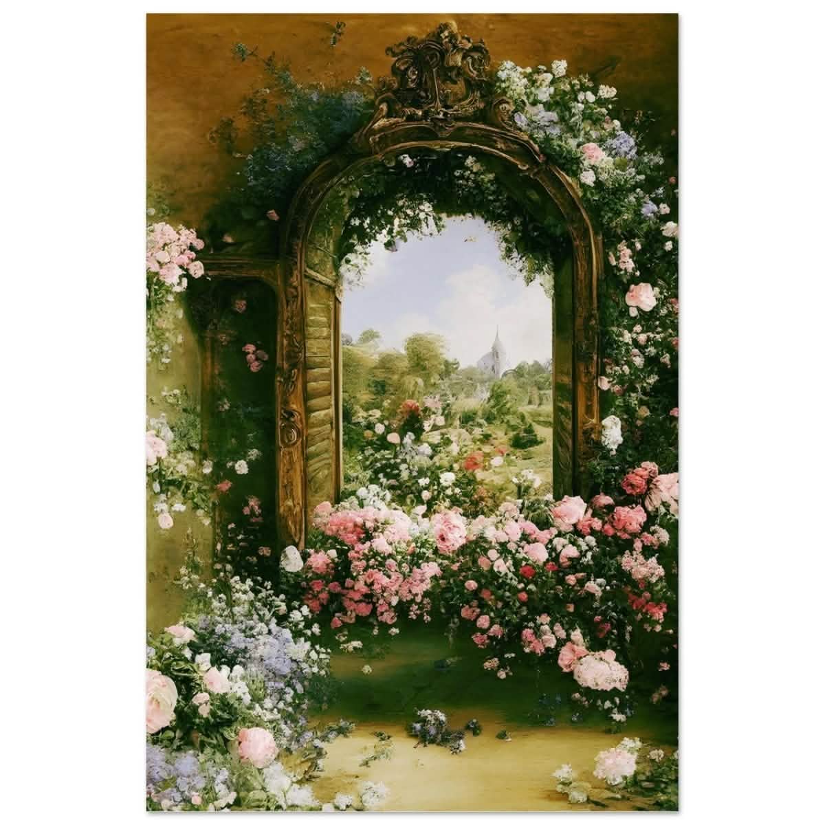 Gateways to Roses | Da Vinci Nature Art Wall collection | Wall art print - Aluminum Print - 30x45 cm / 12x18″ -