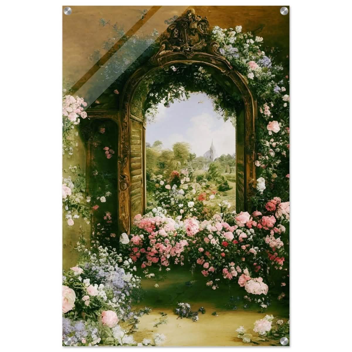 Gateways to Roses | Da Vinci Nature Art Wall collection | Wall art print - Acrylic Print - 60x90 cm / 24x36″ -