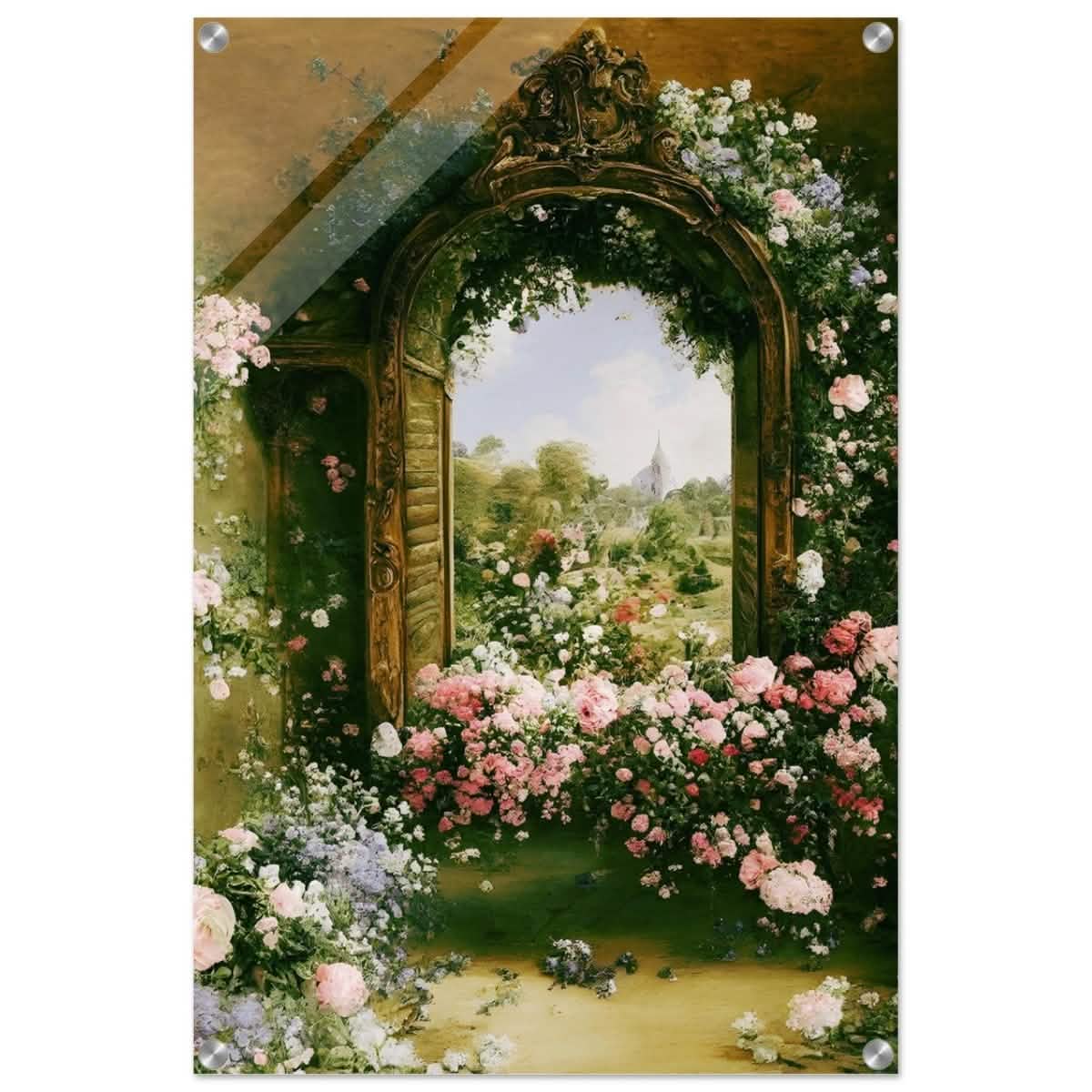 Gateways to Roses | Da Vinci Nature Art Wall collection | Wall art print - Acrylic Print - 50x75 cm / 20x30″ -